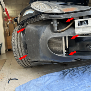 Nettoyage des radiateurs porsche 996