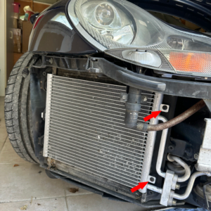 Nettoyage des radiateurs porsche 996