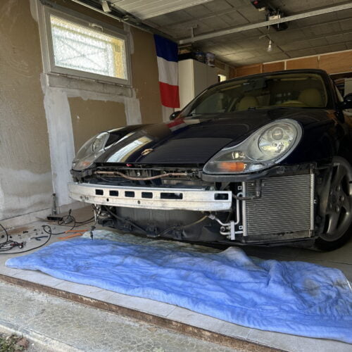 Nettoyage des radiateurs porsche 996