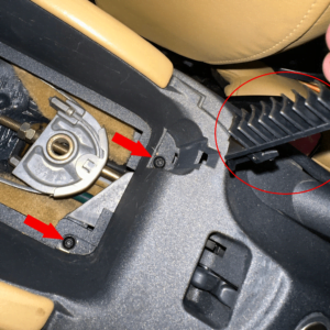 Démontage de la console centrale Porsche 996
